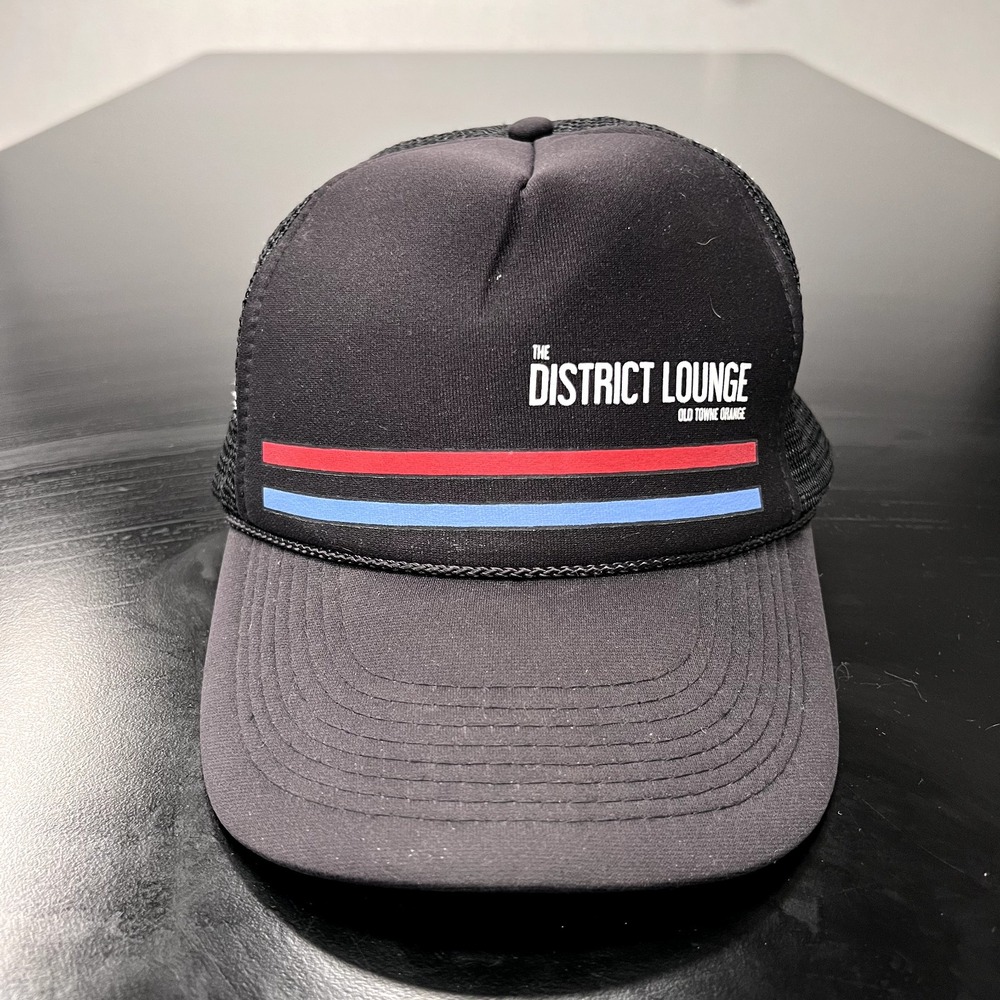 The District Lounge Hat Cap Snap Back Newport Beach California Trucker OTTO Mesh